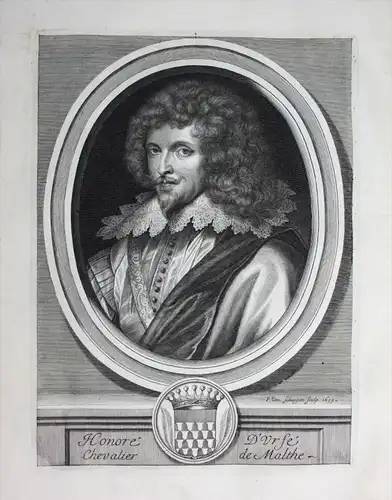 Honore d'Urfe -  Honore d'Urfe Marquis du Valromey ecrivain writer Portrait