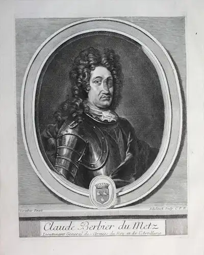 Claude Berbier du Metz - Claude Berbier du Mets Metz Lieutnant General Militär militaire Portrait