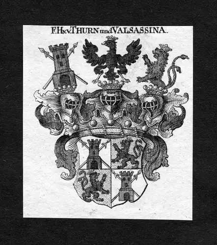 Thurn und Valsassina - Thurn und Valsassina Wappen Adel coat of arms heraldry Heraldik Kupferstich