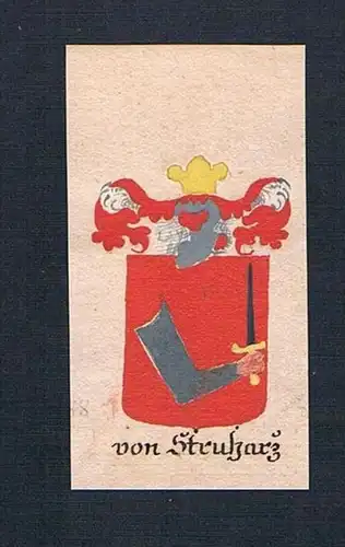 von Streuharz - von Streuharz Böhmen Manuskript Wappen Adel coat of arms heraldry Heraldik