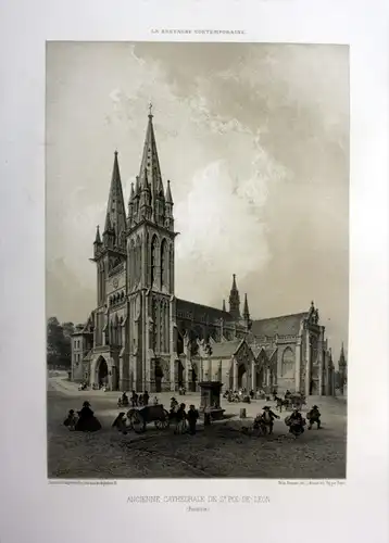 Ancienne Cathedrale de St. Pol-de-Leon - Cathedrale Saint-Paul-Aurelien de Saint-Pol-de-Leon Bretagne France e
