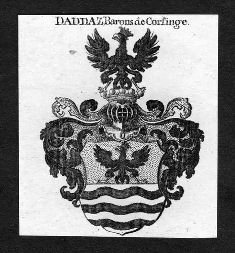 Corsinge - Corsinge Wappen Adel coat of arms heraldry Heraldik Kupferstich