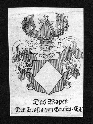 Grafen-Egg - Grafen-Egg Grafenegg Wappen Adel coat of arms heraldry Heraldik Kupferstich