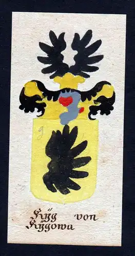 Kyg von Kygowa - Kyg Kygowa Böhmen Manuskript Wappen Adel coat of arms heraldry Heraldik