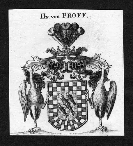 Proff - Proff zu Irnich Wappen Adel coat of arms heraldry Heraldik Kupferstich