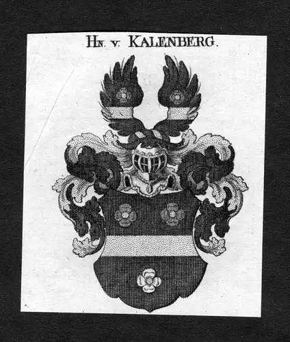 Kalenberg - Kalenberg Kahlenberg Wappen Adel coat of arms heraldry Heraldik Kupferstich