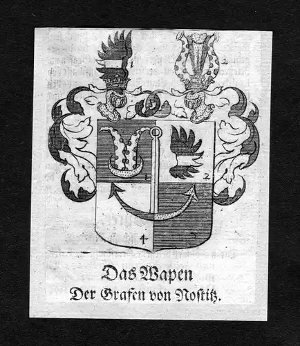 Rostiß - Rostiß Wappen Adel coat of arms heraldry Heraldik Kupferstich