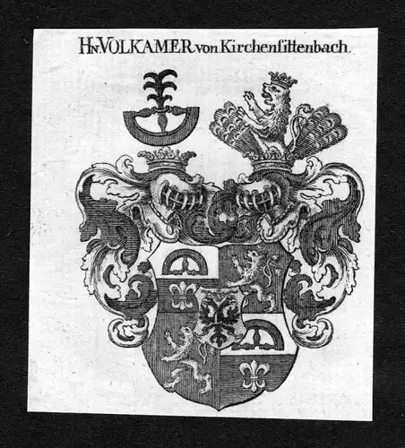 Volkamer von Kirchensittenbach - Volckamer von Kirchensittenbach Wappen Adel coat of arms heraldry Heraldik Ku