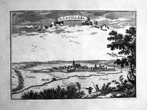 Damvillers -- Damvillers Meuse Grand-Est Lorraine Lothringen France gravure estampe
