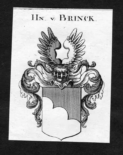 Brinck -  Brinck Wappen Adel coat of arms heraldry Heraldik Kupferstich