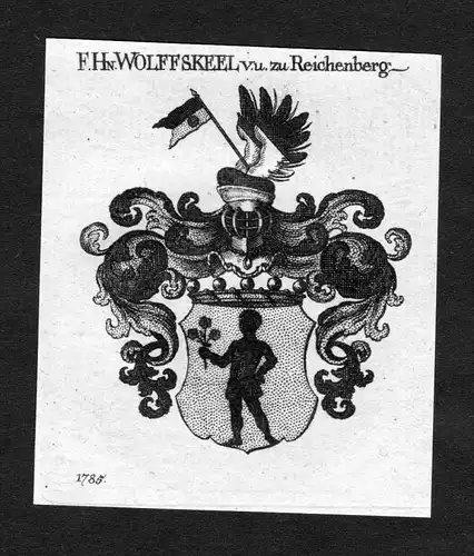 Wolffskeel von und zu Reichenberg - Wolffskeel von Reichenberg Wappen Adel coat of arms heraldry Heraldik Kupf