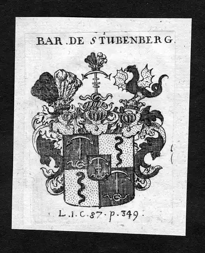Stubenberg - Stubenberg Wappen Adel coat of arms heraldry Heraldik Kupferstich