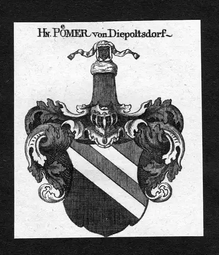 Pömer von Diepoltsdorf - Pömer Poemer von Diepoltsdorf Wappen Adel coat of arms heraldry Heraldik Kupferstic