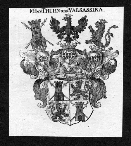 Thurn und Valsassina - Thurn und Valsassina Thurn-Valsassina Wappen Adel coat of arms heraldry Heraldik Kupfer