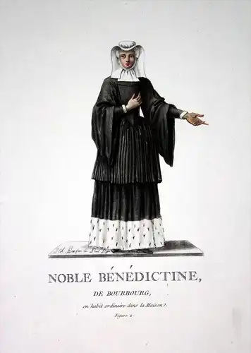 Noble Benedictine de Bourbourg - Bourbourg France Benediktiner grauvre costume Tracht
