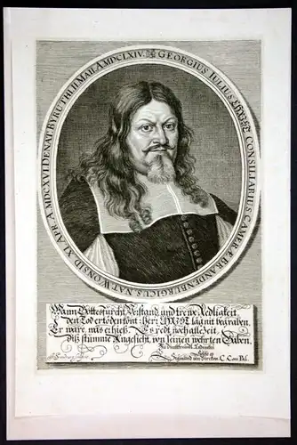 Georgius Iulius Christ - Georg Julius Christ Brandenburg Kammerrat Portrait