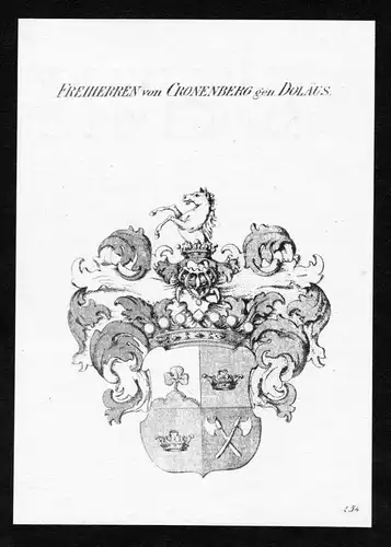 "Freiherren von Cronenberg gen. Doläus" - Cronenberg Kronenberg gen. Doläus Dolaeus Wappen Adel coat of arms heraldry He