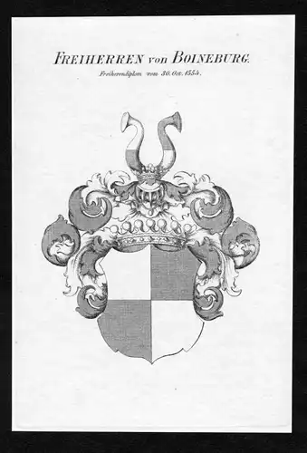 Freiherren von Boineburg - Boyneburg Bemmelsburg Bemmelsberg Boineburg Wappen Adel coat of arms heraldry Heral