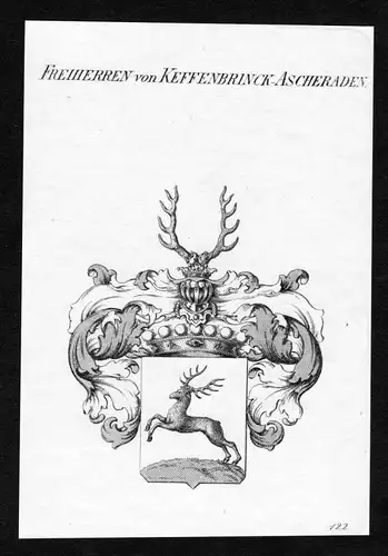 Freiherren von Keffenbrinck-Ascheraden - Keffenbrinck Keffenbrink Kewenbrinck Ascheraden Wappen Adel coat of a