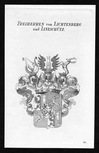 Freiherren von Lichtenberg und Ianeschütz - Lichtenberg Janeschütz Wappen Adel coat of arms heraldry Heraldi