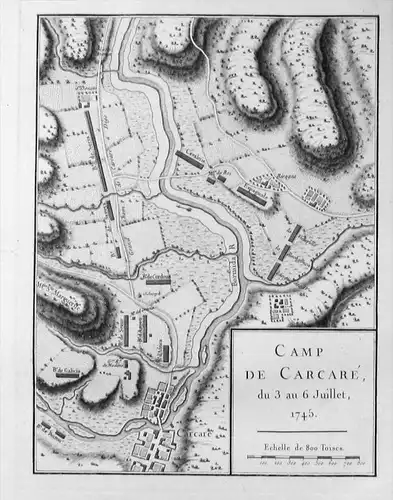 Carcare Liguria Kupferstich acquaforte etching map Pezay carta Italia