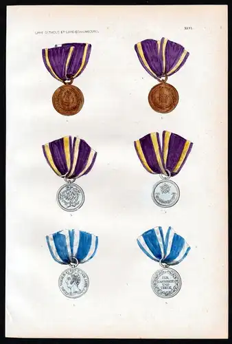 Lippe Detmold et Lippe-Schaumbourg - Lippe Detmold Schaumburg Orden medal decoration Medaille