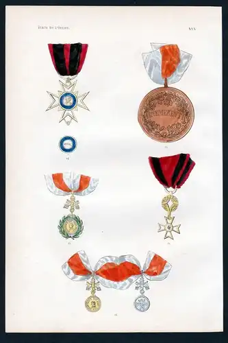 Etats de l'Eglise - Stato della Chiesa Kirchenstaat medal Orden decoration Medaille