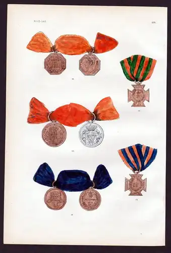 Pays-Bas. LIV. - Medaille van den Oorlog op Java Orden medal decoration Nederland