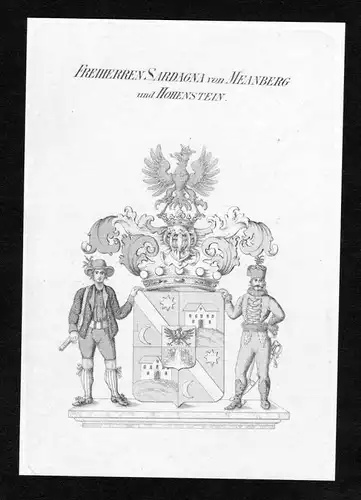 Freiherren Sardagna von Meanberg und Hohenstein - Sardagna zu Meanburg und Hohenstein Wappen Adel coat of arms
