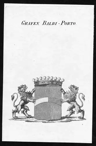 Grafen Balbi-Porto - Balbi Porto Wappen Adel coat of arms heraldry Heraldik