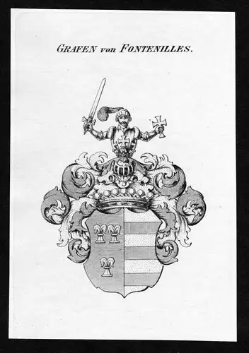 Grafen von Fontenilles - Fontenilles Wappen Adel coat of arms heraldry Heraldik