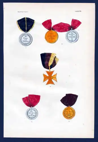 Wurtemberg - Württemberg Tapferkeit Krieg Orden medal decoration Medaille