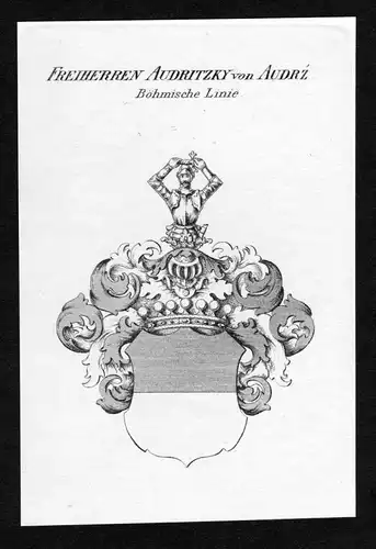 Freiherren Audritzky von Audrz - Bömische Linie - Audritzky von Audrz Wappen Adel coat of arms heraldry Heral