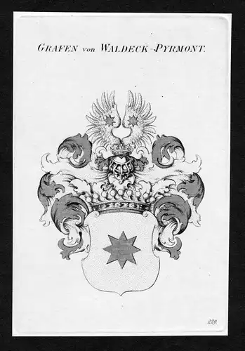 Grafen von Waldeck-Pyrmont - Waldeck Pyrmont Wappen Adel coat of arms heraldry Heraldik