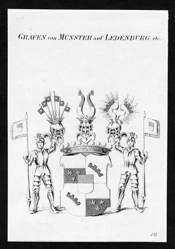 Grafen von Münster auf Ledenburg - Münster Muenster Ledenburg Wappen Adel coat of arms heraldry Heraldik Kup