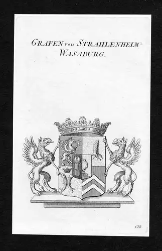 Grafen von Strahlenheim-Wasaburg - Stralenheim Strahlenheim Veit von Stralenheim Wasaburg Wappen Adel coat of