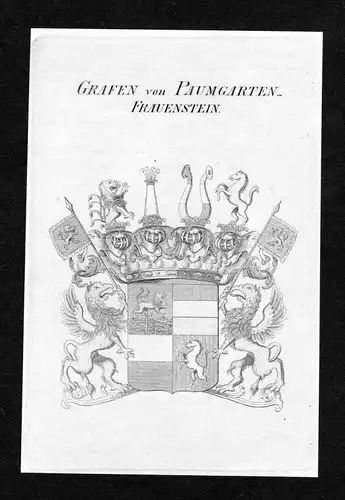 Grafen von Paumgarten-Frauenstein - Paumgartten Baumgarten Paumgartner Paumgarten-Frauenstein Wappen Adel coat