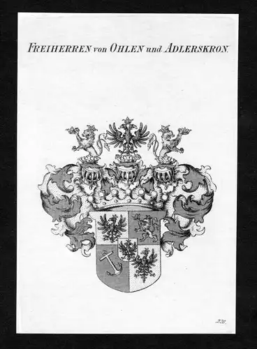 Freiherren von Ohlen und Adlerskron - Ohlen und Adlerscron Ohl von Adlerscron Ohlen und Adlerskron Wappen Adel