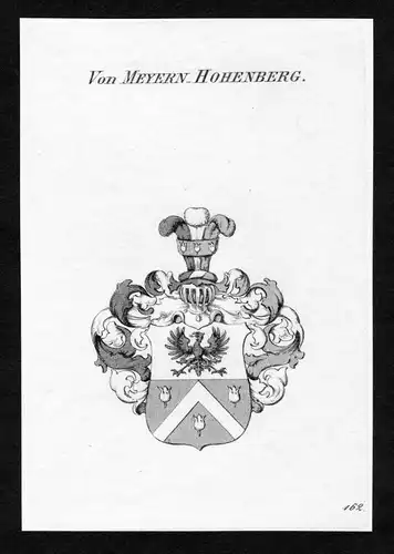 Von Meyern-Hohenberg - Meyern-Hohenberg Wappen Adel coat of arms Kupferstich  heraldry Heraldik
