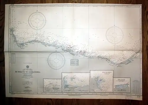 Mediterranean Sea. Libya and Egypt. Es Sollum to Alexandria.