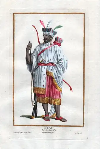 Nyai Roi de Barsilly - Barsils Eurasia Turkey Persia king Portrait costumes Kupferstich