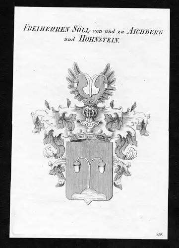 Freiherren Söll von und zu Aichberg und Hohnstein - Söll Soell Aichberg Hohenstein Wappen Adel coat of arms