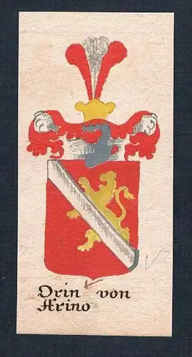 Orin von Arino - Orin Arino Urin Manuskript Wappen Adel coat of arms heraldry Heraldik