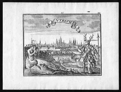 Utrecht - Utrecht Nederland Holland Ansicht view Kupferstich  gravure