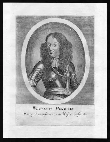 Wilhelmus Henricus - William III of England (1650-1702) Holland Utrecht Orange Portrait