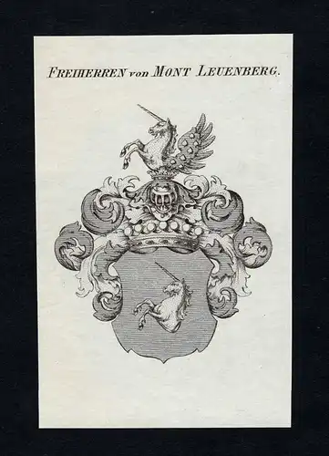 Freiherren von Mont Leuenberg - Leuenberg Wappen Adel coat of arms heraldry Heraldik