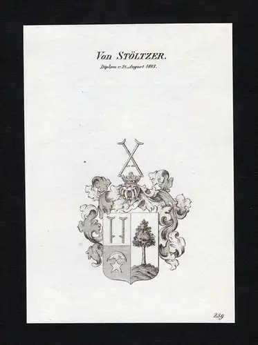 Von Stöltzer - Stelzer Wappen Adel coat of arms heraldry Heraldik