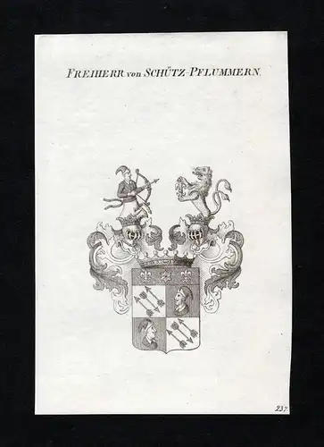 Freiherr von Schütz-Pflummern - Schütz-Pflummern Wappen Adel coat of arms heraldry Heraldik