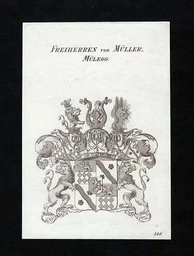 Freiherren von Müller Mülegg - Müller Mülegg Wappen Adel coat of arms heraldry Heraldik