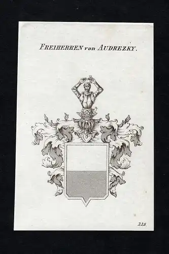 Freiherren von Audrezky - Audrezky Wappen Adel coat of arms heraldry Heraldik
